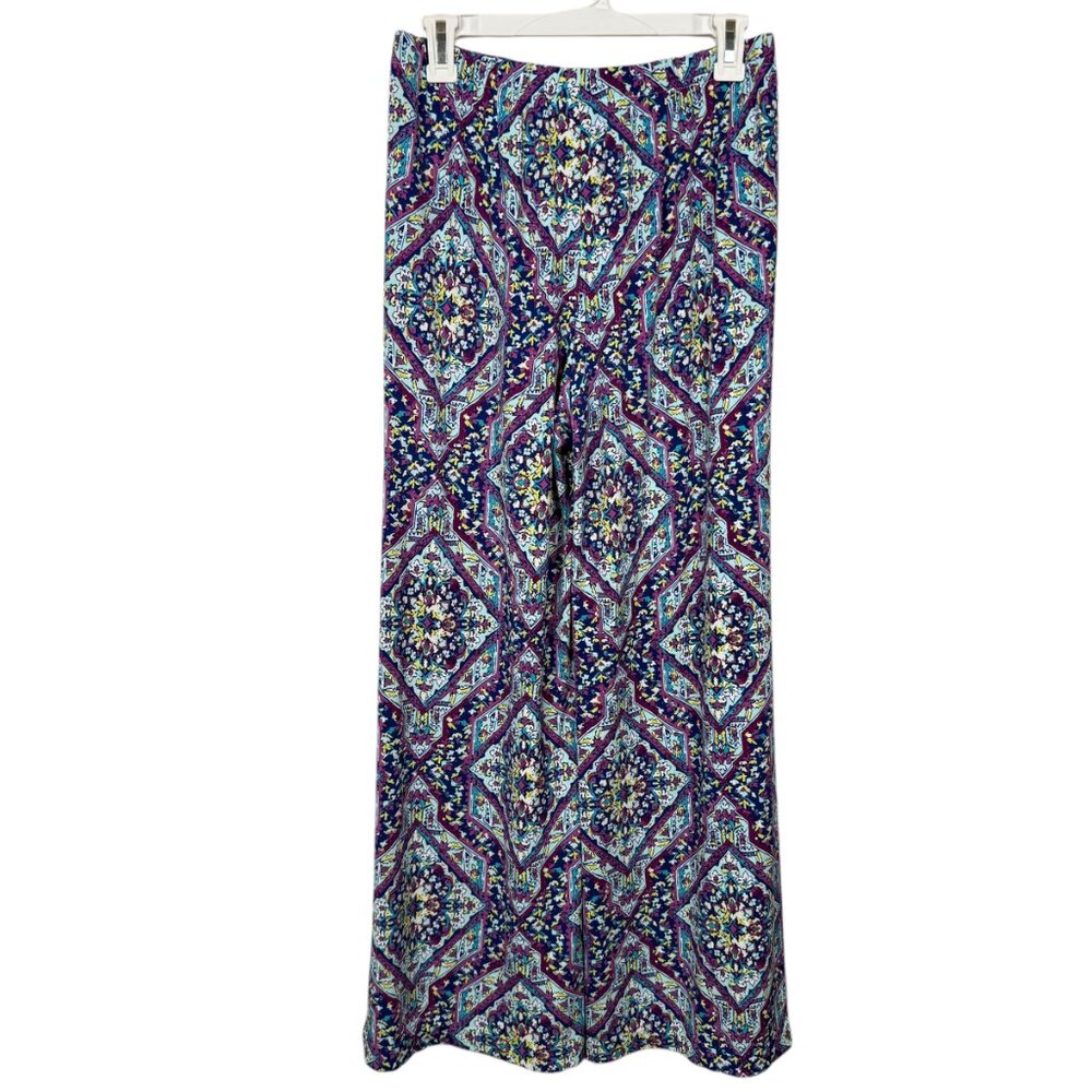 Chicos Block Print Palazzo Pants Size 0R 0 Regular US 4 / 6 Regular Multicolor - Picture 3 of 8